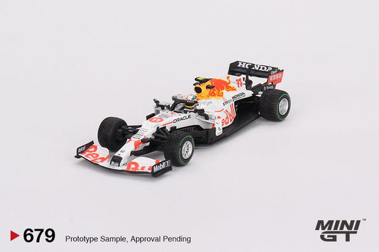 ** Preorder* Mini GT 1:64 Red Bull RB16B #11 Sergio Pérez 2021 Gran Premio de Turquía 3er Lugar - Car World
