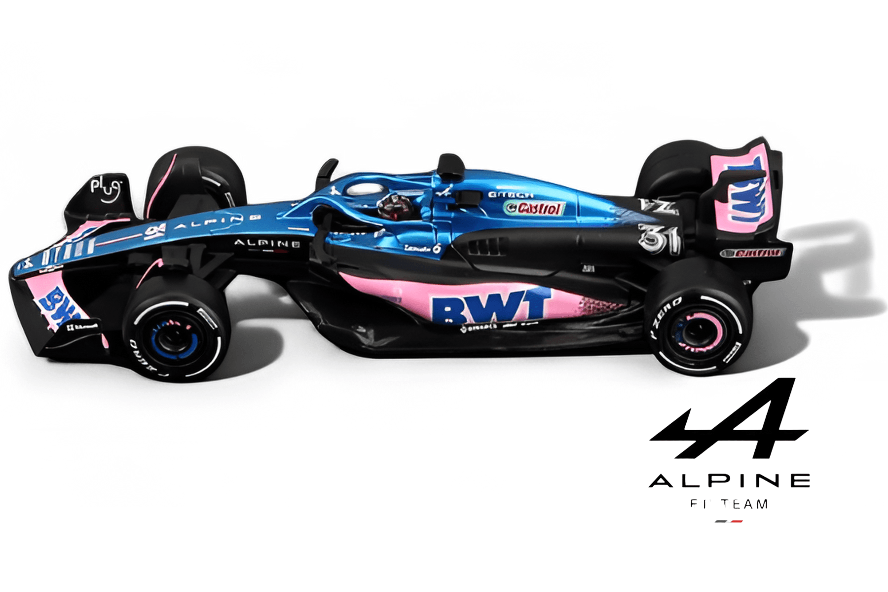 Bburago 1:43 F1 - Alpine A523 N°10 Pierre Gasly - Version with cover - Car World