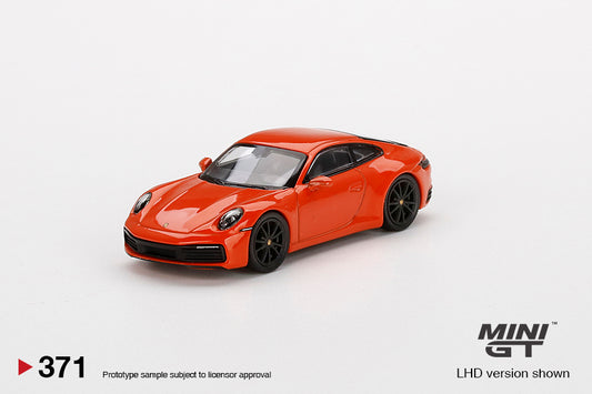 Mini GT 1:64 Porsche 911 (992) Carrera 4S Lava Orange