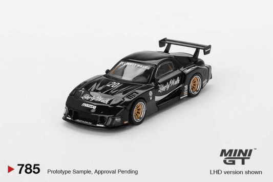 ** Preorder* Mini GT 1:64 Mazda RX-7 LB-Super Silhouette Liberty Walk Negro - Car World