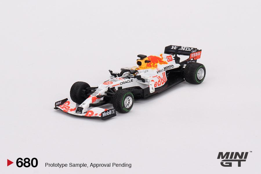 ** Preorder* Mini GT 1:64 Red Bull RB16B #33 Max Verstappen 2021 Gran Premio de Turquía 2do lugar - Car World