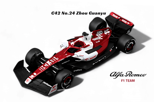 Bburago 1:43 F1 - Alfa Romeo C42 No.24 Zhou Guanyu - Car World