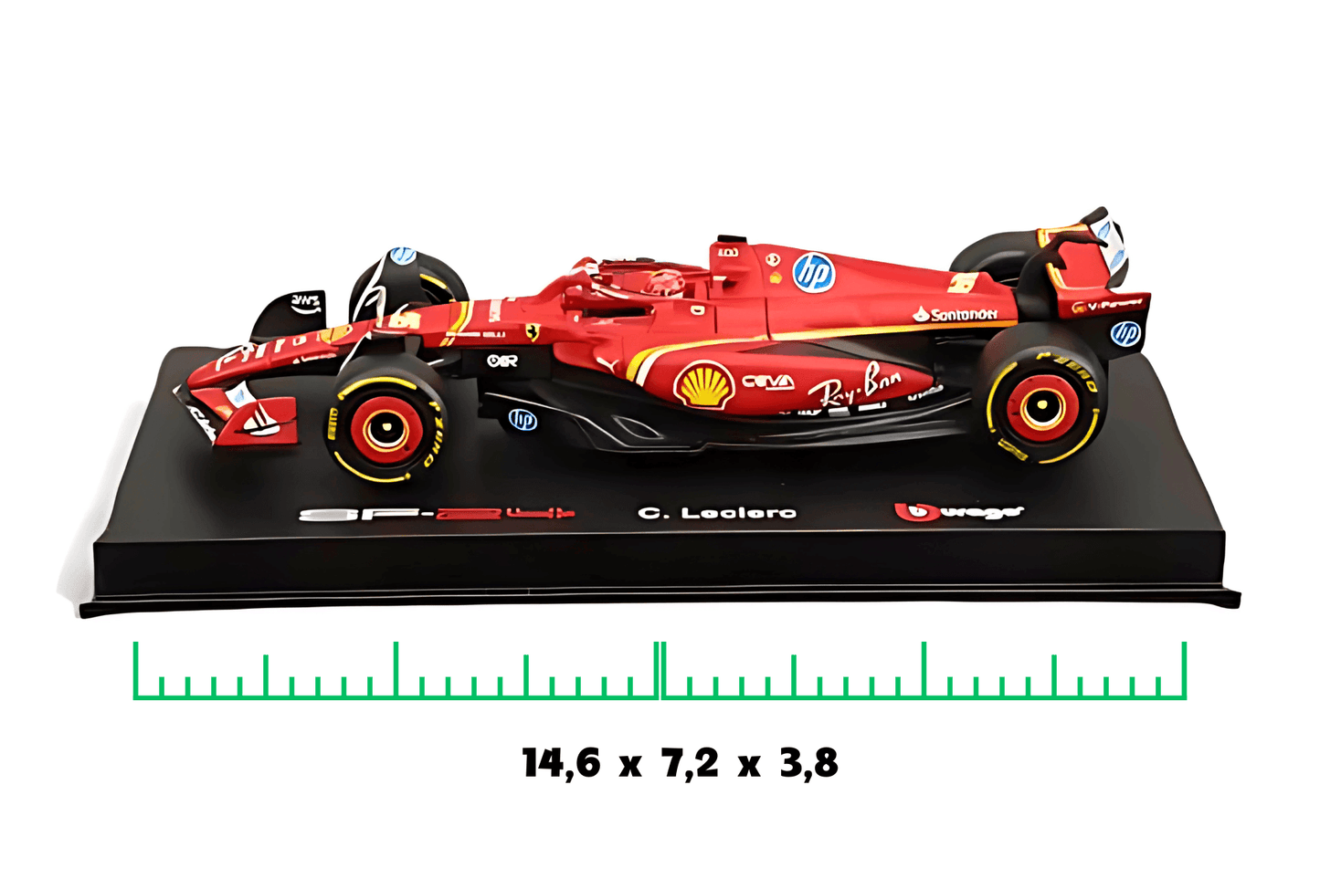 Bburago 1:43 F1 - Ferrari SF24 Dust cover No.55 Carlos Sainz
