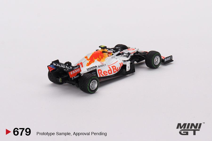 ** Preorder* Mini GT 1:64 Red Bull RB16B #11 Sergio Pérez 2021 Gran Premio de Turquía 3er Lugar - Car World