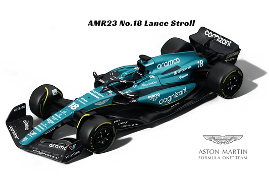 Bburago 1:43 F1 - Aston Martin Aramco AMR23 No.18 Lance Stroll - Car World