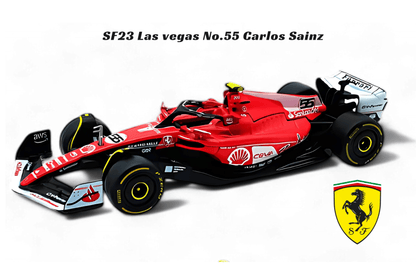 Bburago 1:43 F1 - Ferrari SF23 Las vegas No.55 Carlos Sainz - Car World
