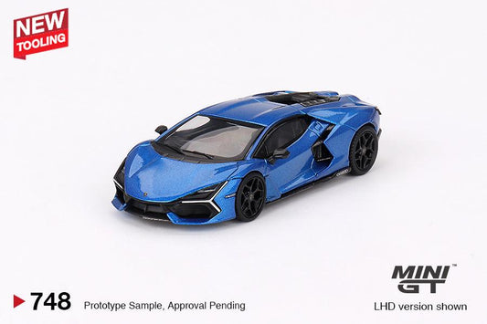 Mini GT 1:64 Lamborghini Revuelto Blu Eleos - Car World