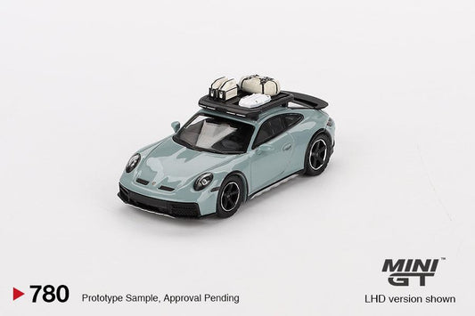 Mini GT 1:64 Porsche 911 Dakar Verde Sombra Metálico - Car World