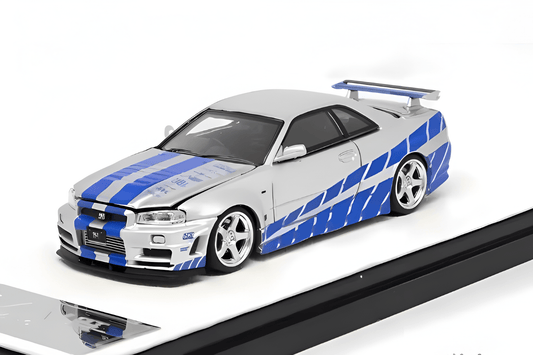 TIME MICRO 1:64 Nissan Gtr R34 open cover Fast & Furious - Car World