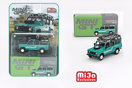 Mini GT 1:64 Mijo Exclusivos Land Rover Defender 110 1985 County Station Wagon - Car World