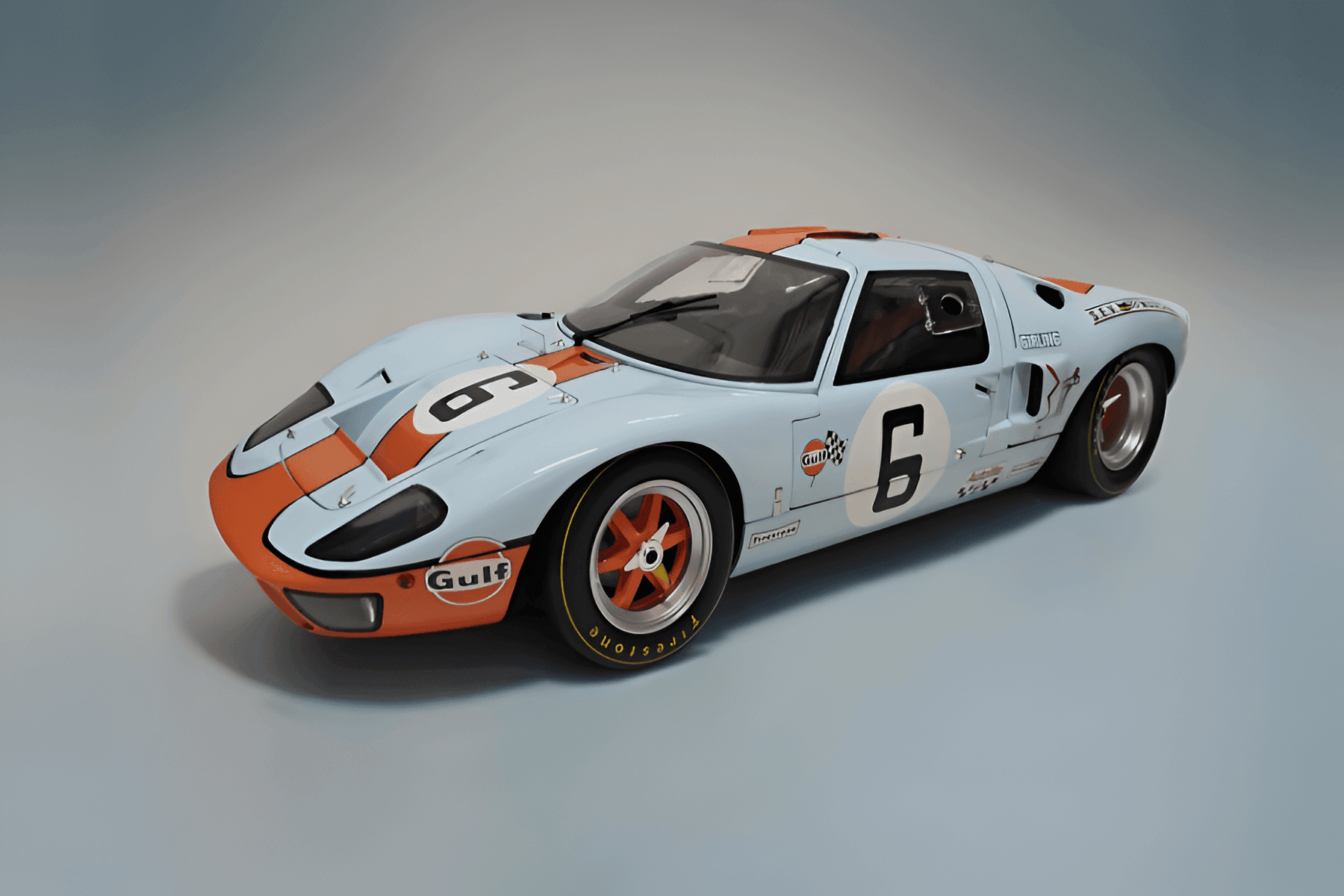 Ford GT40 1:8 - 24 horas de Le Mans 1969 - Car World