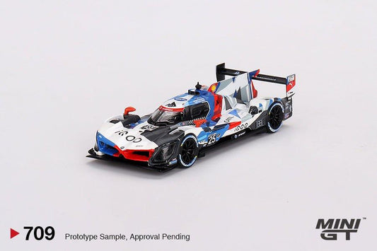 Mini GT 1:64 BMW M Hybrid V8 #25 BMW M Team RLL 2023 IMSA Sebring 12 horas 2do lugar - Car World