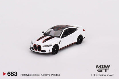 ** Preorder* Mini GT 1:64 BMW M4 CSL Blanco Alpino BMW M4 CSL Blanco Alpino - Car World