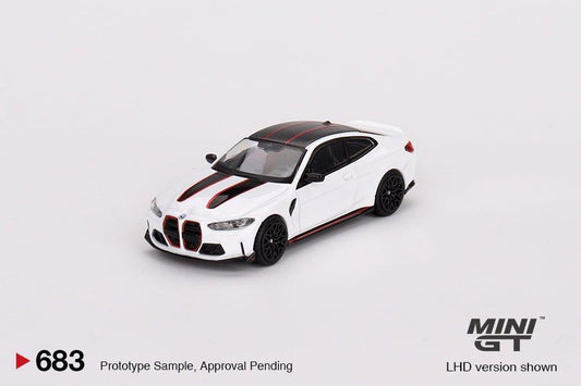 ** Preorder* Mini GT 1:64 BMW M4 CSL Blanco Alpino BMW M4 CSL Blanco Alpino - Car World