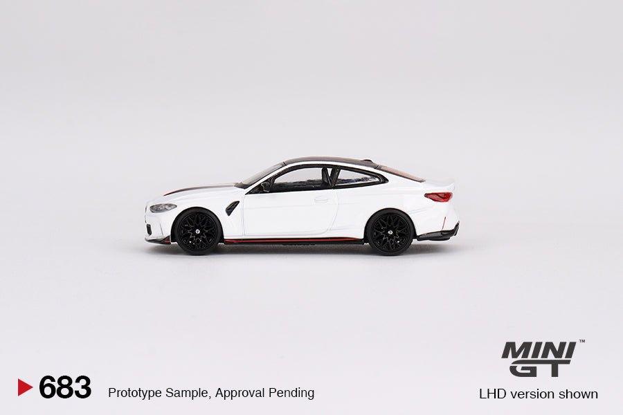 ** Preorder* Mini GT 1:64 BMW M4 CSL Blanco Alpino BMW M4 CSL Blanco Alpino - Car World