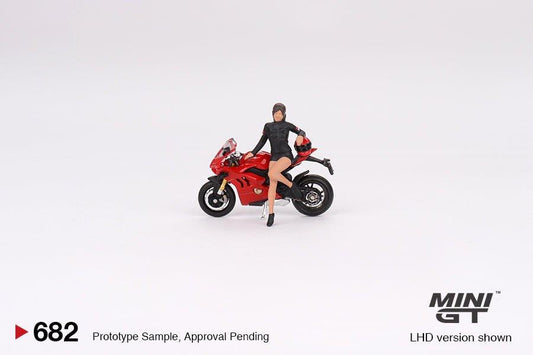 Mini GT 1:64 Ducati Panigale V4 S con Ducati Chica - Car World