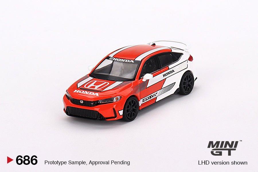 ** Preorder* Mini GT 1:64 Honda Civic TYPE R 2023 Pace Car Rojo - Car World