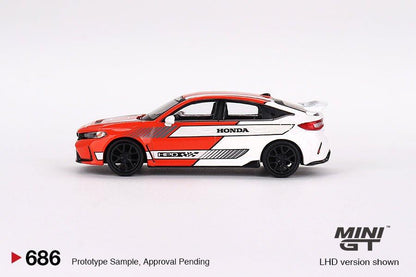 ** Preorder* Mini GT 1:64 Honda Civic TYPE R 2023 Pace Car Rojo - Car World