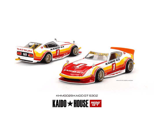 Mini 1:64 Nissan Fairlady Z GT V1 rojo con blanco Ka Edición Limitadaido House x Mini GT - Car World